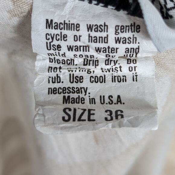 Binder Sportswear 36 Beige Floral Skirt Made USA Elastic Waist Modest Midi - Picture 4 of 4